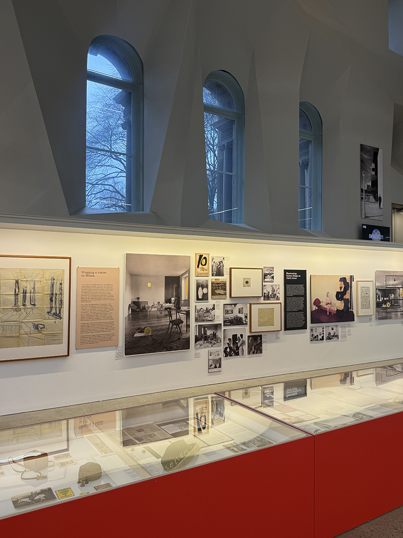 An image of the gallery showcasing the Enrico Taglietti exhibition at Melbourne School of Design