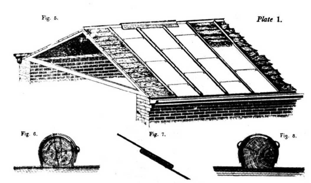 Roofing detail Use of the Welsh double ended ridge nail