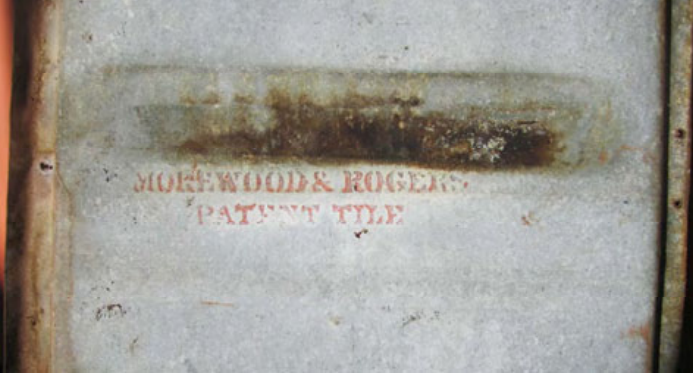 Morewood  & Rogers stencilled Lettering 