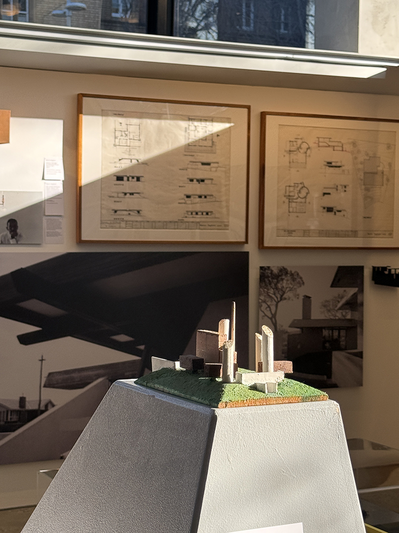 An image of the gallery showcasing the Enrico Taglietti exhibition at Melbourne School of Design