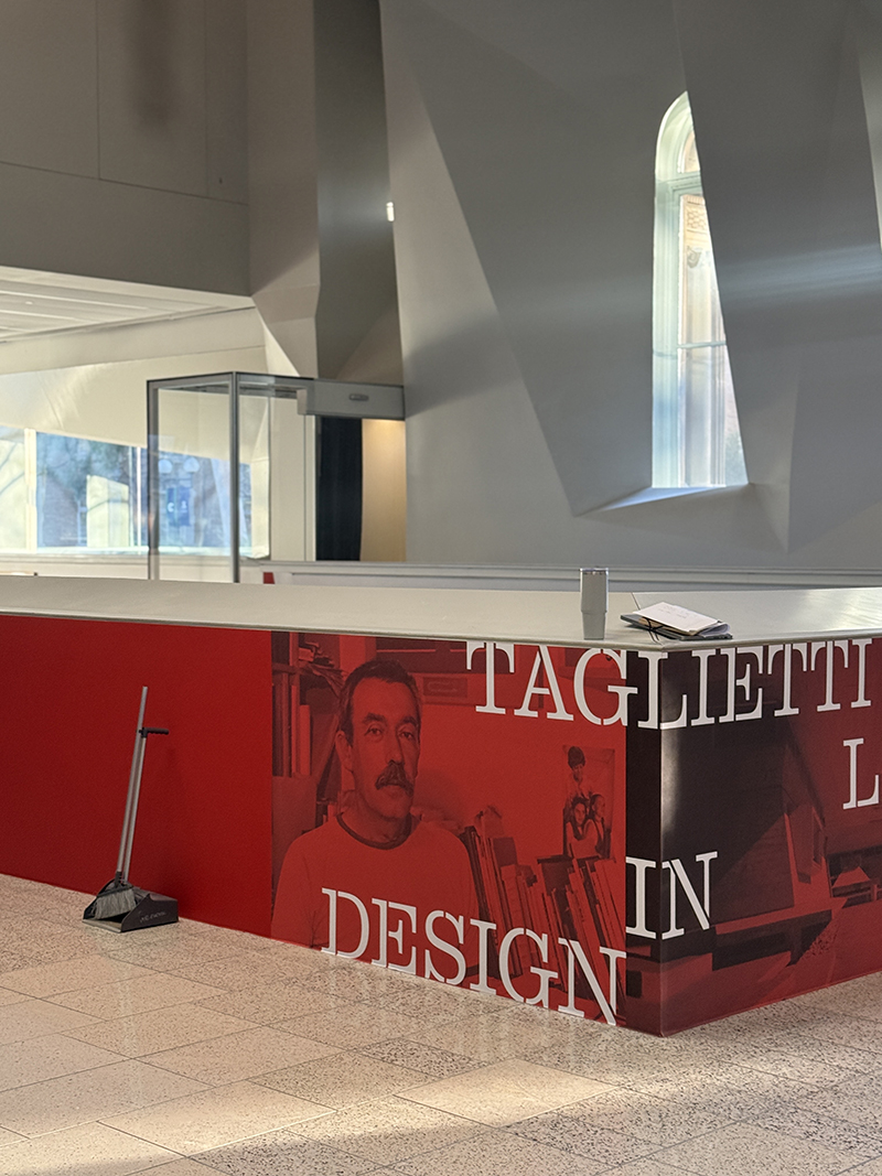 An image of the gallery showcasing the Enrico Taglietti exhibition at Melbourne School of Design