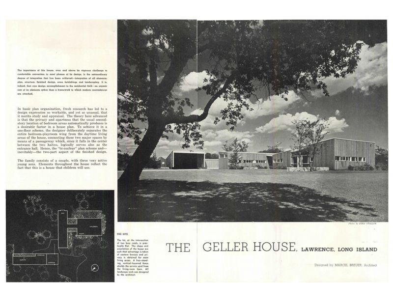 Geller House Magazine Spread Progressive Architecture 1947